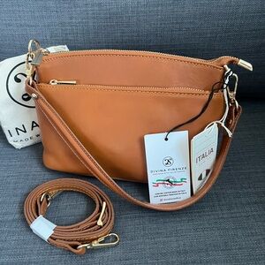NWT DIVINA FIRENZE CROSSBODY SHOULDER BAG ITALIAN LEATHER